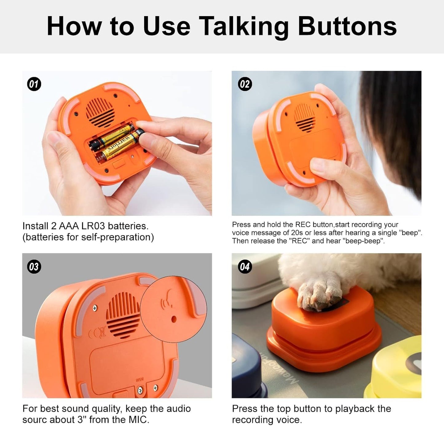Talking Buttons Set